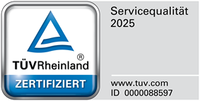 Autoservice Then GmbH ist von TÜV Rheinland zertifiziert Bild mit Zertifikat von TÜV-Rheinland